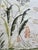 Chinoiserie Chinoiserie Tropical Hand-Painted Wallpaper Panels, Soft Off-White Background With Floral & Palm Mural, Set of 3 For Sale - Image 3 of 4
