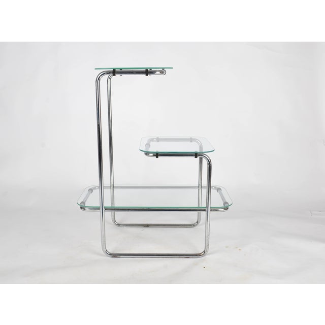 1930s Bauhaus Chrome-Plated Model B 136 Flower Stand by Emile Guillot for Thonet, 1930s For Sale - Image 5 of 7