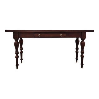 Ethan Allen British Classics Mahogany Console Folding Dining Table For Sale