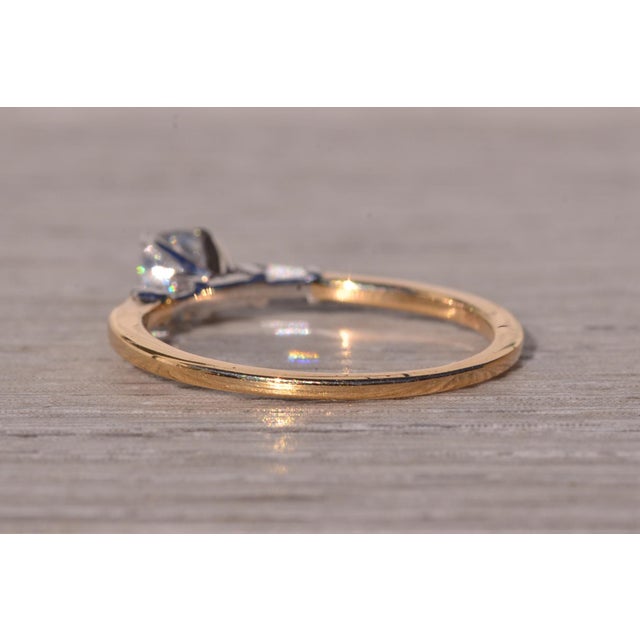 The All In: Vintage Two Tone Signed Engagement Ring With Natural Diamonds For Sale In Philadelphia - Image 6 of 11