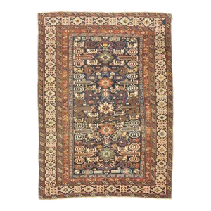 Antique Perpedil Rug 3'7'' x 4'10''