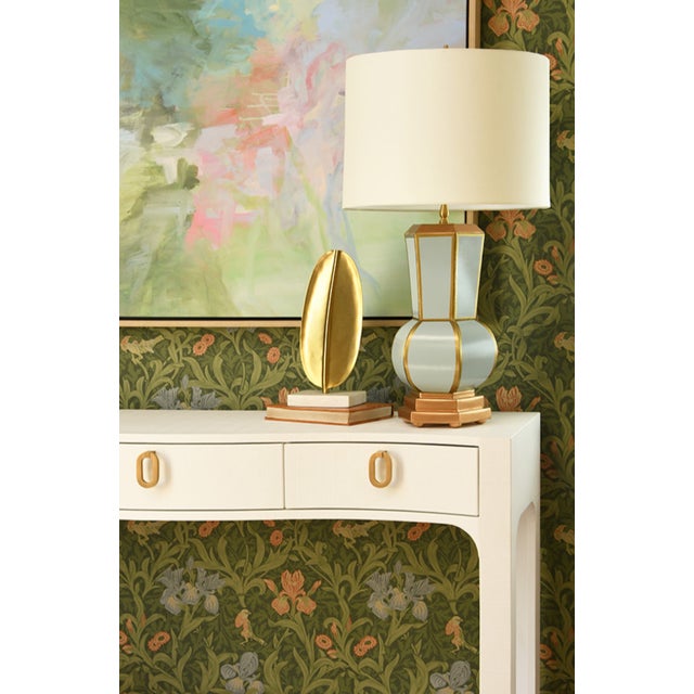 New special order item. Not vintage. Elevate your space with the Blade Brass Leaf Sculpture—a charming accent piece that...