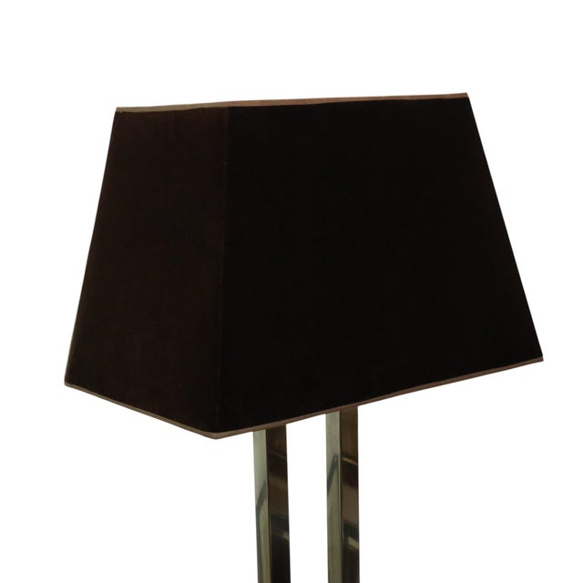 Floor Lamp in Stainless Steel and Granite Base For Sale - Image 12 of 18