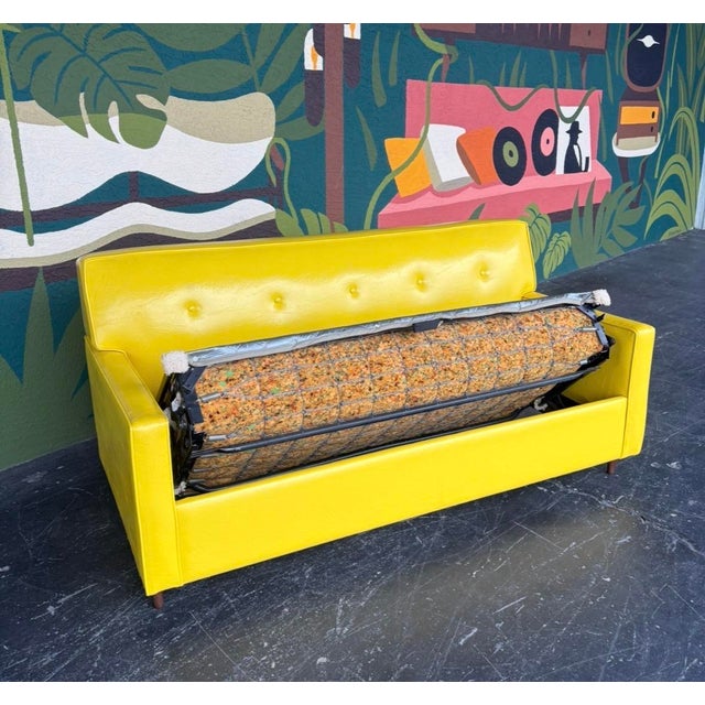 Mid Century Castro Convertible Loveseat For Sale - Image 10 of 15