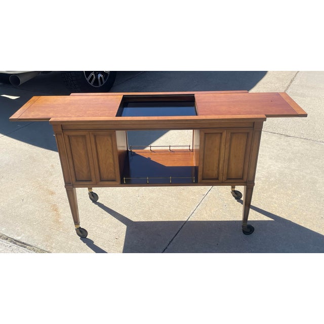 1960s Drexel Heritage Palazzo Rolling Dry Bar, 1960s For Sale - Image 5 of 6