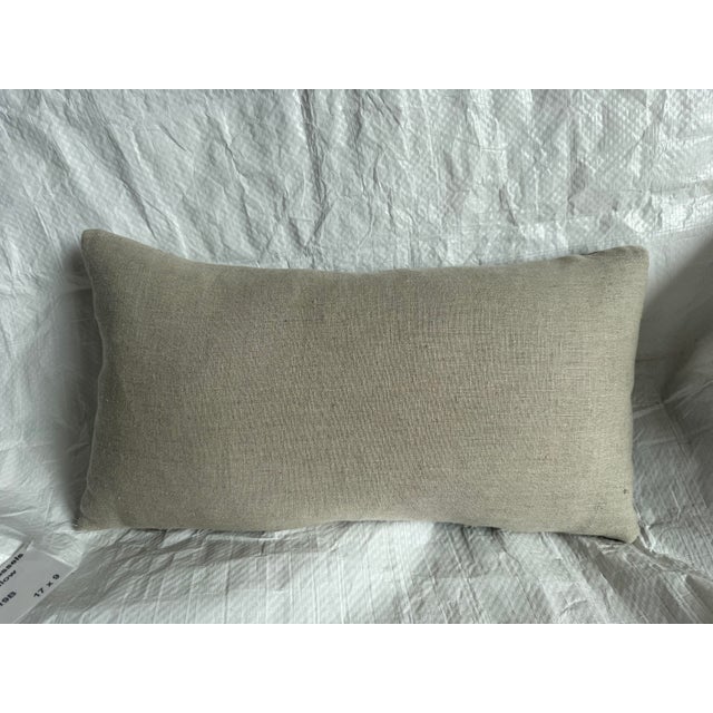 17th Century Antique Flemish Brussels Tapestry Pillow, 1600s Botanical Fragment For Sale - Image 5 of 5