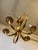 Mid-Century Modern Mid-Century Brass Fleur-De-Lis Chandelier For Sale - Image 3 of 6
