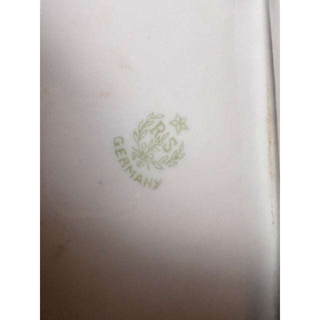 Antique Signed R.S. Germany Hand-Painted "White Poppy" Relish Dish A quintessential example of early 20th-century German...