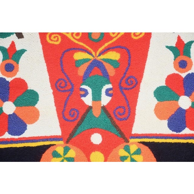 1970s Vintage Wayuu Rug with Indigenous Guajiro Textile Art, Rogelio Gozab Egua, 1970s For Sale - Image 5 of 10