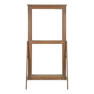 Flat Openwork Display Case on Base For Sale