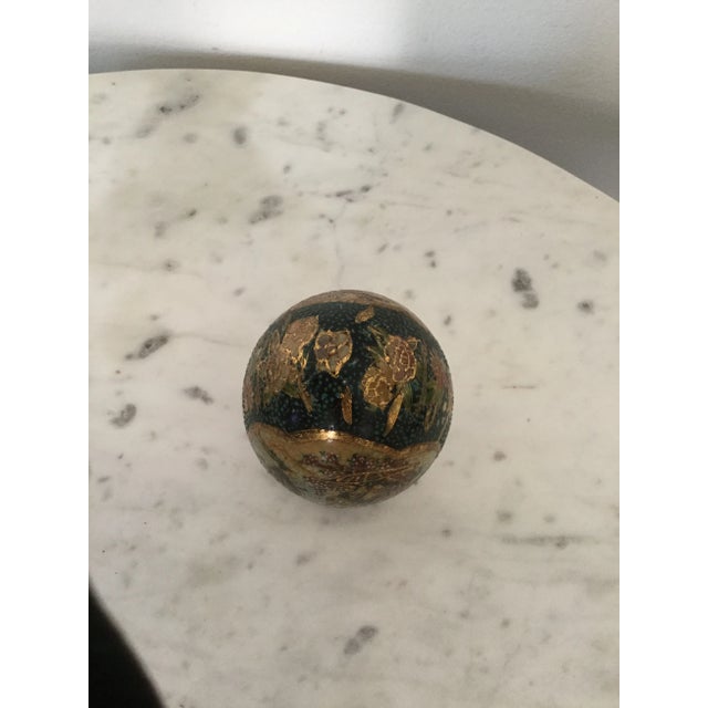 Vintage Satsuma Style Porcelain Cloisonne Hand Painted Egg Gorgeous vintage small Satsuma style Hand-Painted Gold...