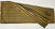 A classically colored varsity-style tie silk in navy and yellow-gold. It has a ribbed-weave texture, as ties do....