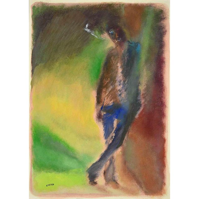 Roberto Cuccaro, Soliude, 2000s, Gouache Drawing For Sale