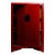 Chinese Vintage Style Chinese Red Lacquered Liquor Cabinet With Revolving Hidden Panel For Sale - Image 3 of 8