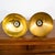 Mid-Century Modern Mid 20th Century Danish Modern Gold Brass Pendant Lights - a Pair Rewired For Sale - Image 3 of 12