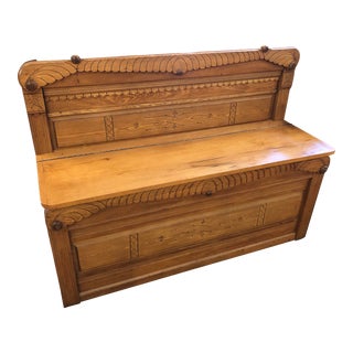 Late 20th Century Vintage Custom-Made Bench For Sale