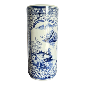 Chinese Blue and White Porcelain Vase/Umbrella Holder