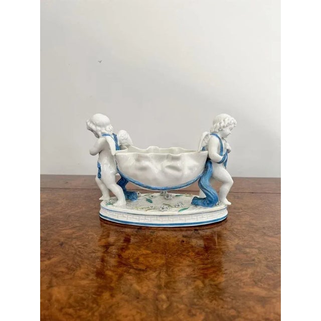 Ceramic Antique Victorian Continental Porcelain Group, 1880s For Sale - Image 7 of 7