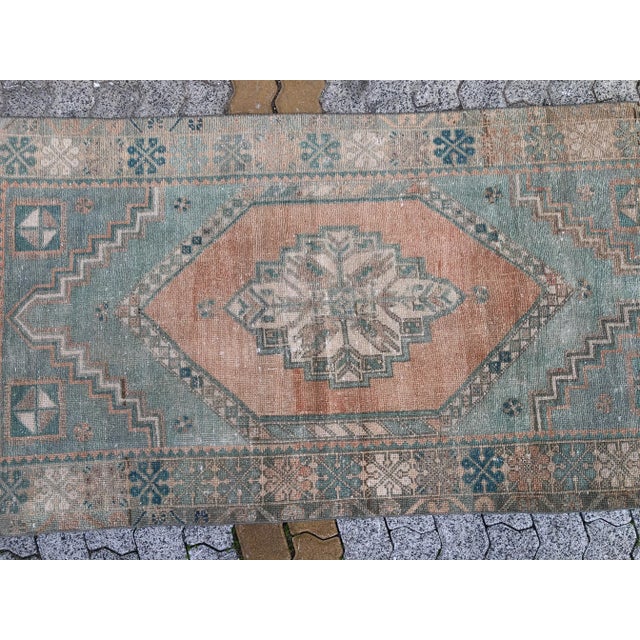 1960s Small Handknotted Bohemian Area For Sale - Image 9 of 11