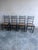 Ebonized Dining Chairs with Handwoven Cane Seats, Set of 4 For Sale - Image 3 of 7