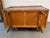 Mid 20th Century Walnut Sculpted Pull Three Drawer Dresser Pair For Sale - Image 10 of 11