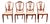 Mahogany Chairs with Inlays, 19th Century, Set of 4 For Sale