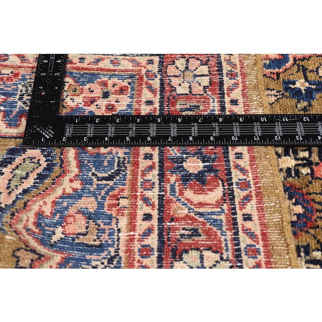 Textile Antique Persian Lilihan Rug Runner, 03'01 X 23'01 For Sale - Image 7 of 10