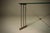 Metal Console Table with Brass Details and Glass Top by Peter Ghyczy, 1970s For Sale - Image 7 of 15