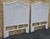 Mid-Century Modern Mid Century White Painted Woven Wicker and Rattan Twin Headboards, Pair For Sale - Image 3 of 8