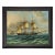 Not Yet Made - Made To Order Baltimore Clipper Architect Framed Oil Painting Print on Canvas in Distressed Black Frame With Bead Accent For Sale - Image 5 of 5
