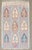 a mid-20th century tribal turkish kilim in predominantly light blue Measures: 3'7'' x 5'5''