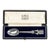 Nice Hunting Shotgun Armorial Coat of Arms Trophy Antique Sterling Silver Spoon With Leather Presentation Box For Sale
