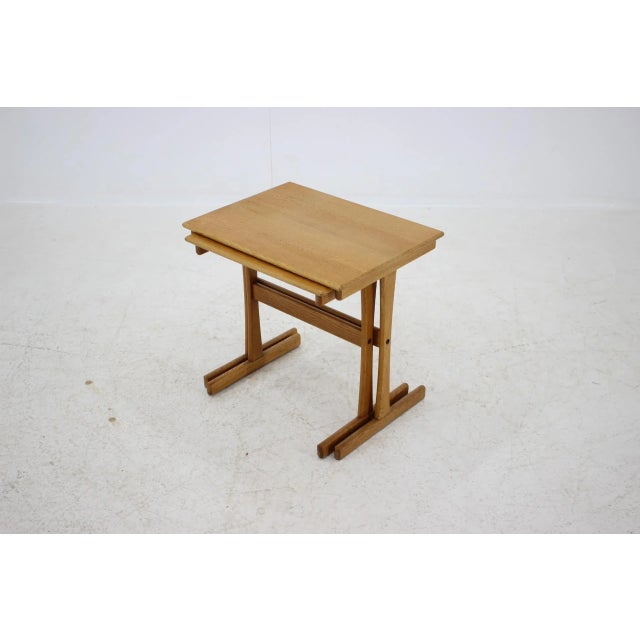 Oak Nesting Tables, Denmark, 1960s, Set of 2 For Sale - Image 11 of 13