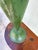 Mid-Century Modern Mid-Century Modern Green Enameled Metal Cone Vase For Sale - Image 3 of 6
