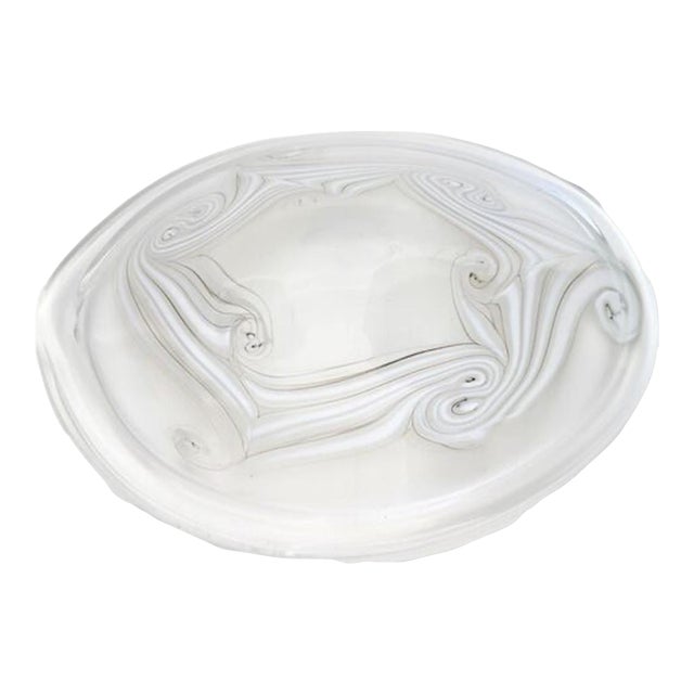 Signed M. Rhys Williams Art Glass Bowl For Sale