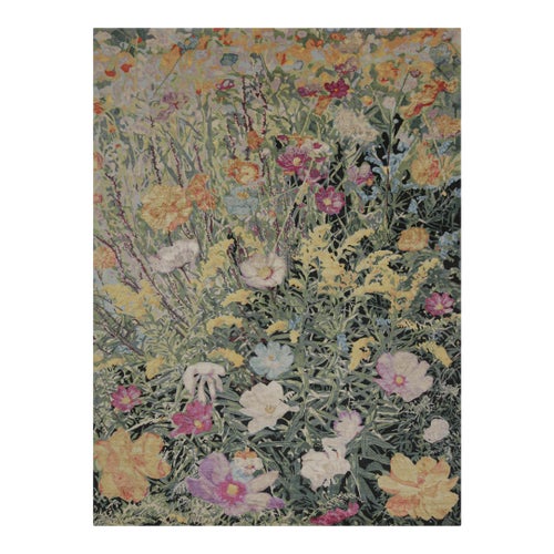 2010s Rug & Kilim’s Contemporary Botanical Rug in Multicolor Floral Pattern