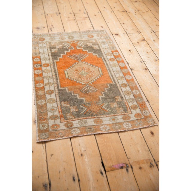 Textile Vintage Distressed Oushak Rug - 2'4" x 3'7" For Sale - Image 7 of 9