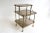 Mid-Century French Brass & Smoked Glass Three Tiered Drinks Trolley, 1970s For Sale - Image 11 of 11