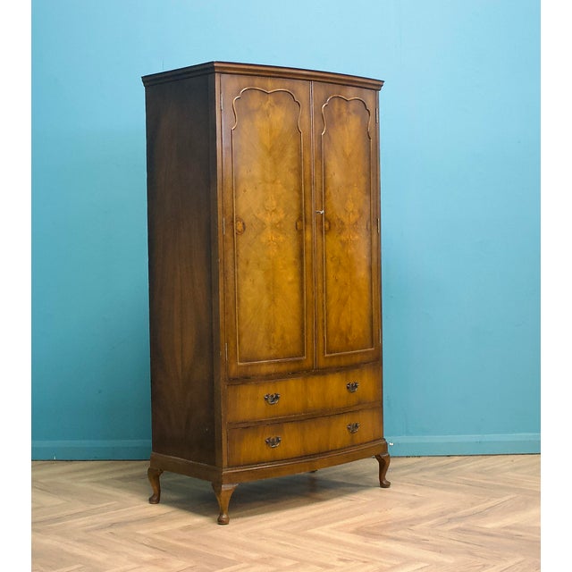 Art Deco Walnut Wardrobe, 1930s For Sale - Image 14 of 14