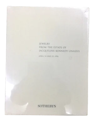 Auction Catalogue Jewelry From the Estate of Jacqueline Kennedy Onassis April 24th & 25th 1996