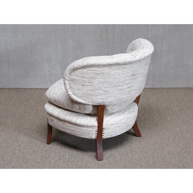 Lounge Chairs in Pierre Frey Tweed and Beech by Otto Schulz, Sweden, 1940s, Set of 2 For Sale - Image 12 of 15