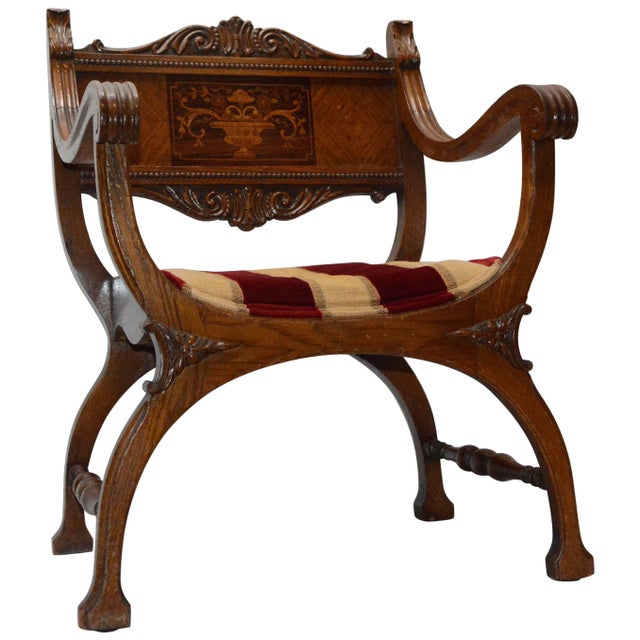 19th Century Campaign Prayer Chair For Sale - Image 11 of 11