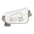 White Calfskin Mini Asymmetric Horsebit 1955 Shoulder Bag For Sale