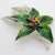 Vintage Italian Handmade Genuine Silver Christmas Poinsettia Flower Figurine For Sale - Image 4 of 9