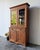 American antique pine one piece step back hutch with original wavy glass from the late 1800s. A beautifully crafted piece...