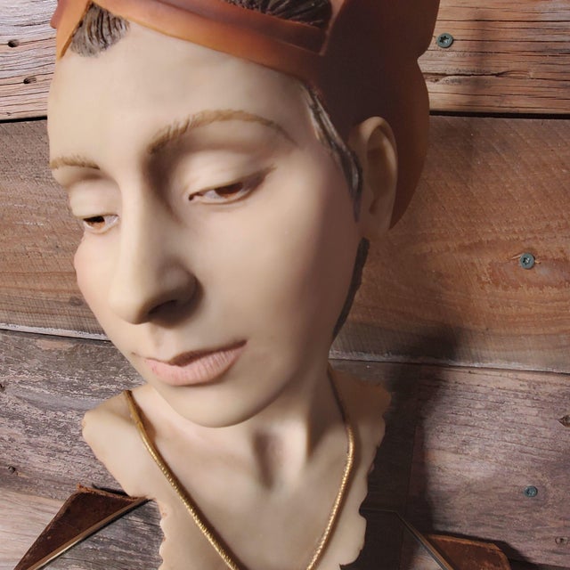 This listing is for a rare Flambro Four Seasons “Fall Elf” bust sculpture. She stands 12¼ inches tall and weighs...