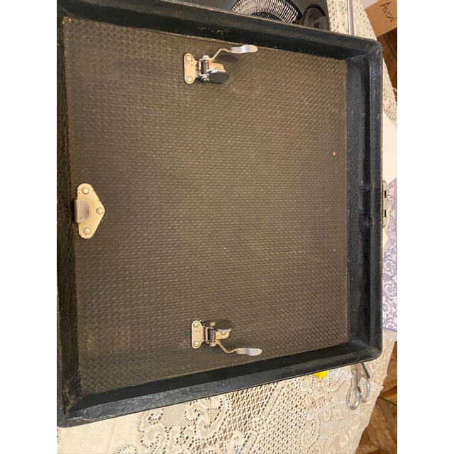 Black 1930s Pre-War Remington Rand Quiet Model 1 Typewriter, Working, Original Case For Sale - Image 8 of 11