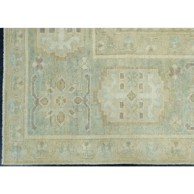 Turkish Oushak Antique Look Rug 12'4" x 14'10" #18010 For Sale - Image 4 of 8