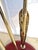 Red Rare Antonio Pavia Brass and Red Lacquered Wood Stork Floor Lamp Circa 1980s For Sale - Image 8 of 17