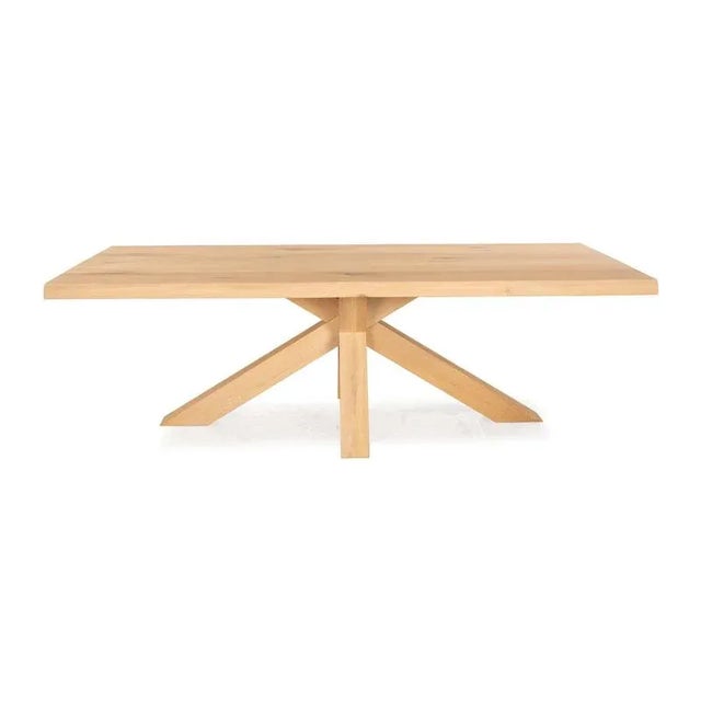 Wooden Dining Table in Brown Oak from PMP Furniture For Sale - Image 6 of 8